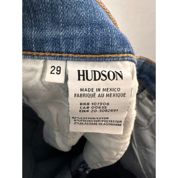 Hudson Jeans Ciara High Rise Skinny Button Fly Stretch Denim Comfortable Size 29 - Picture 7 of 8